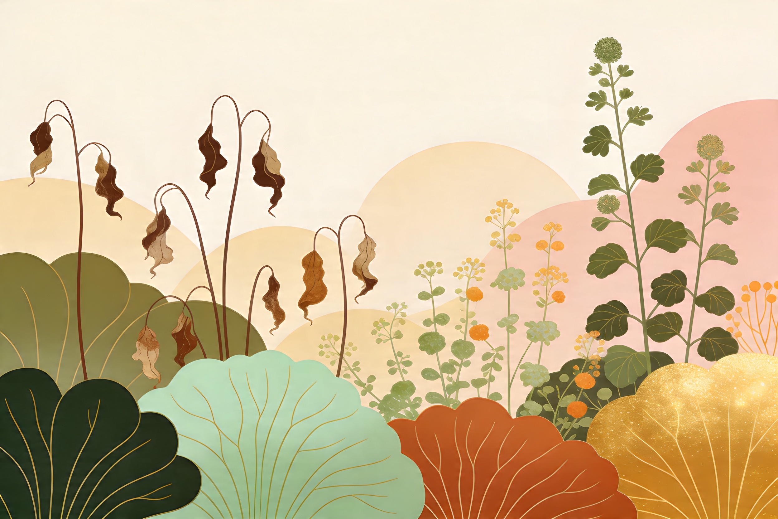 Detecter-communicaion-digitale-poussive Illustration digitale poétique et immersive : prendre conscience d'une communication digitale qui s'essouffle comme des plantes fanées dans un jardin